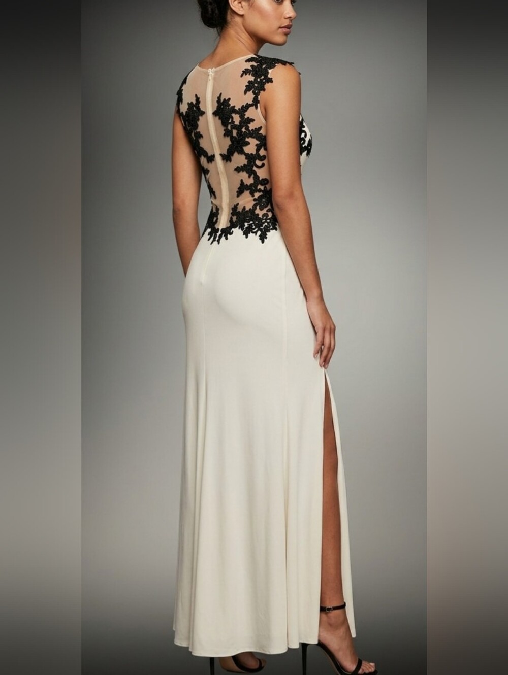 Elegant White and Black Women's Skirt